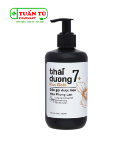 Dầu gội dược liệu Thái Dương 7 Plus Gold Hoa Phong Lan sạch gàu, giảm ngứa và rụng tóc (250ml)