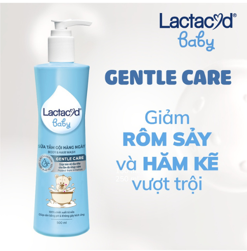 Sữa tắm gội trẻ em Lactacyd Baby Gentle Care 250ml